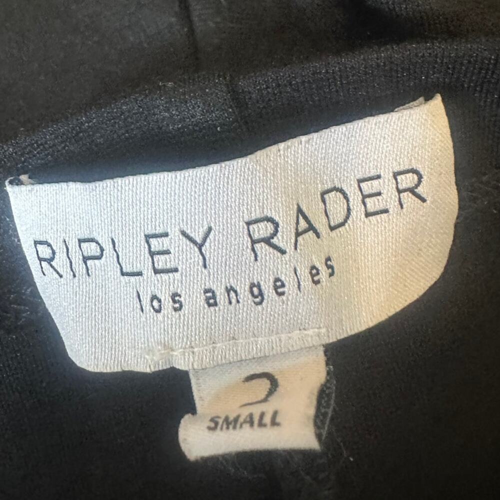 Ripley Rader Ponte Knit Wide Leg Pants Black Size 2 Small High Rise Pull On - Picture 6 of 9